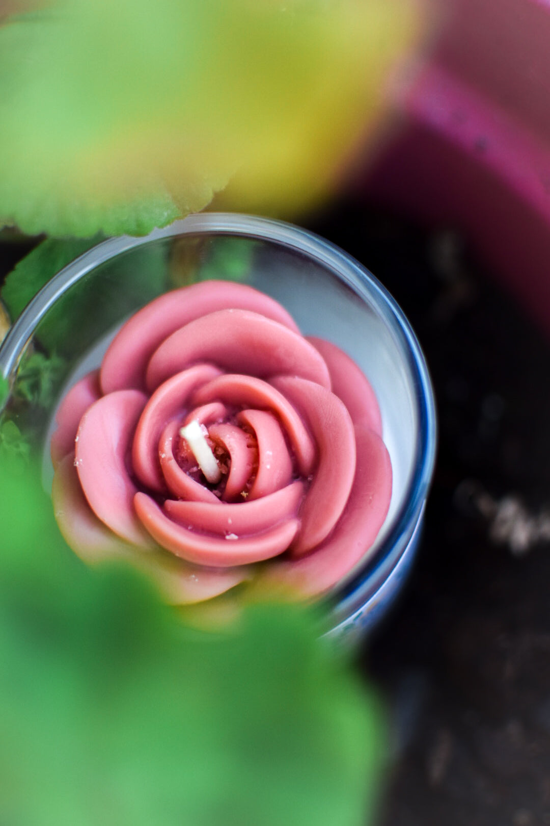 Bougie rose