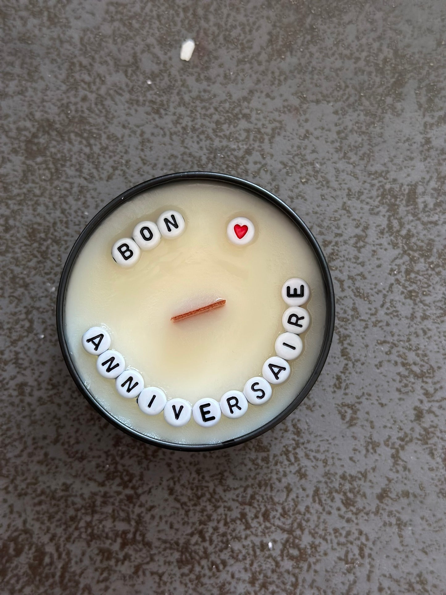 Bougie personnalisée