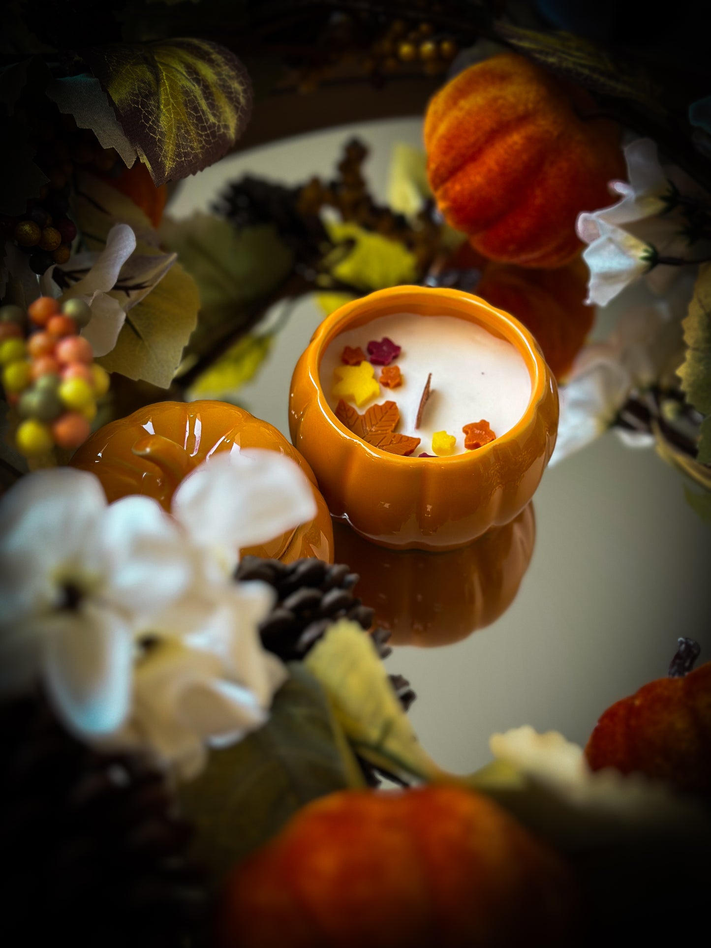 Bougie citrouille automne