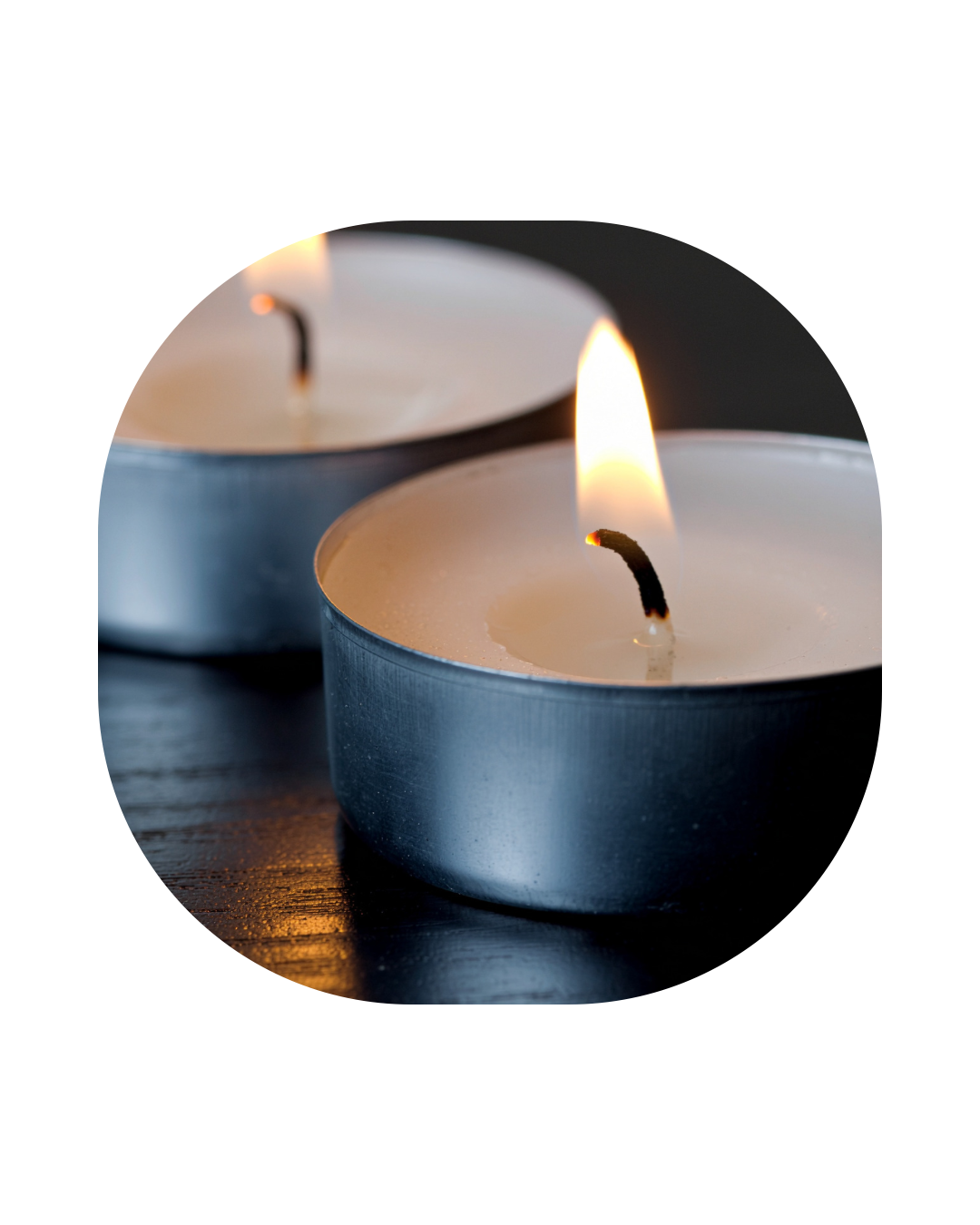 Bougies échantillons⎟chauffe-plat