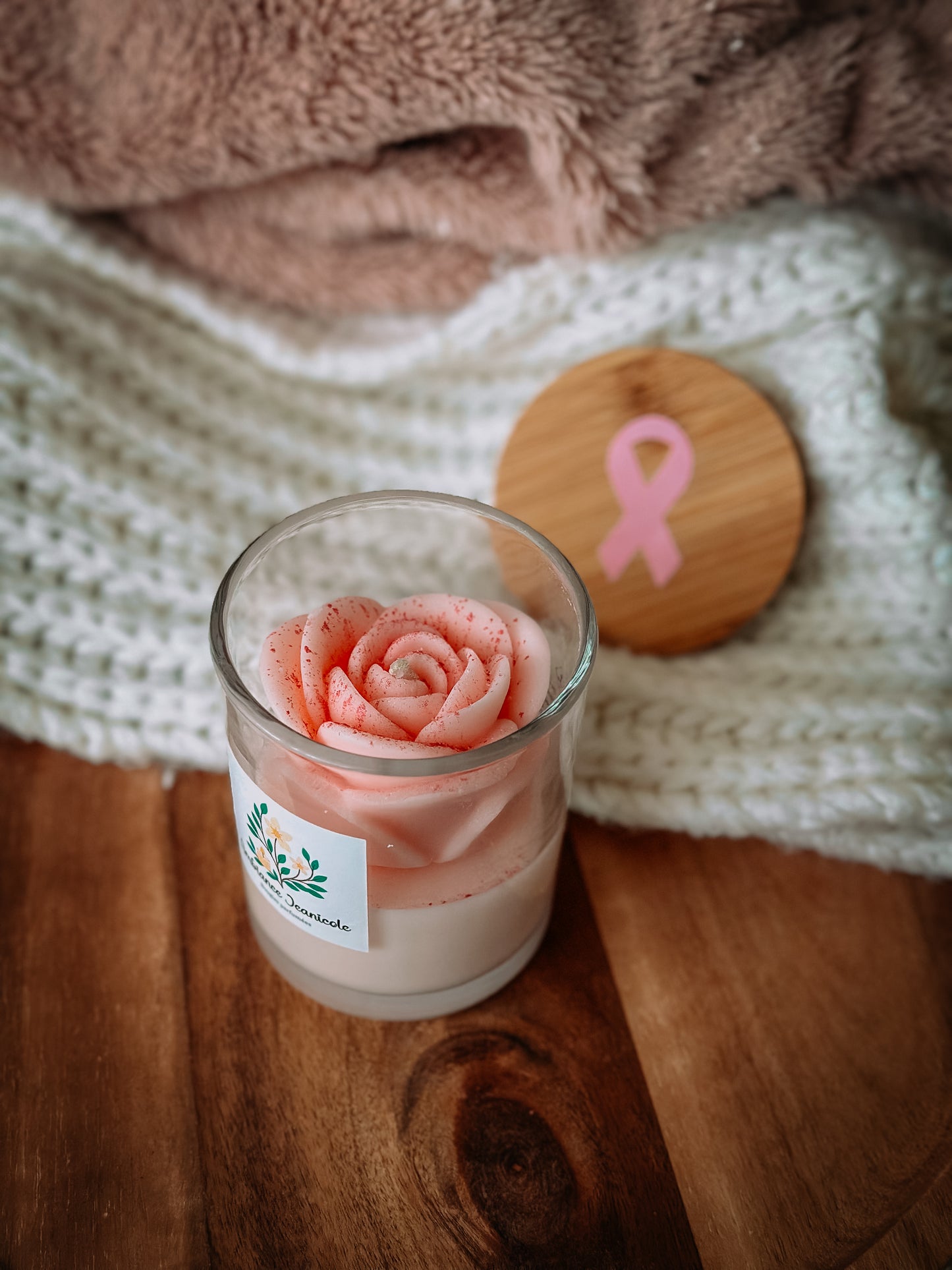 Bougie spéciale Octobre Rose 🎀 [ Édition limitée ]