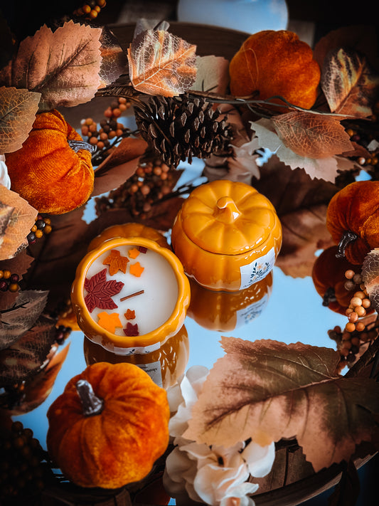 Bougie citrouille automne