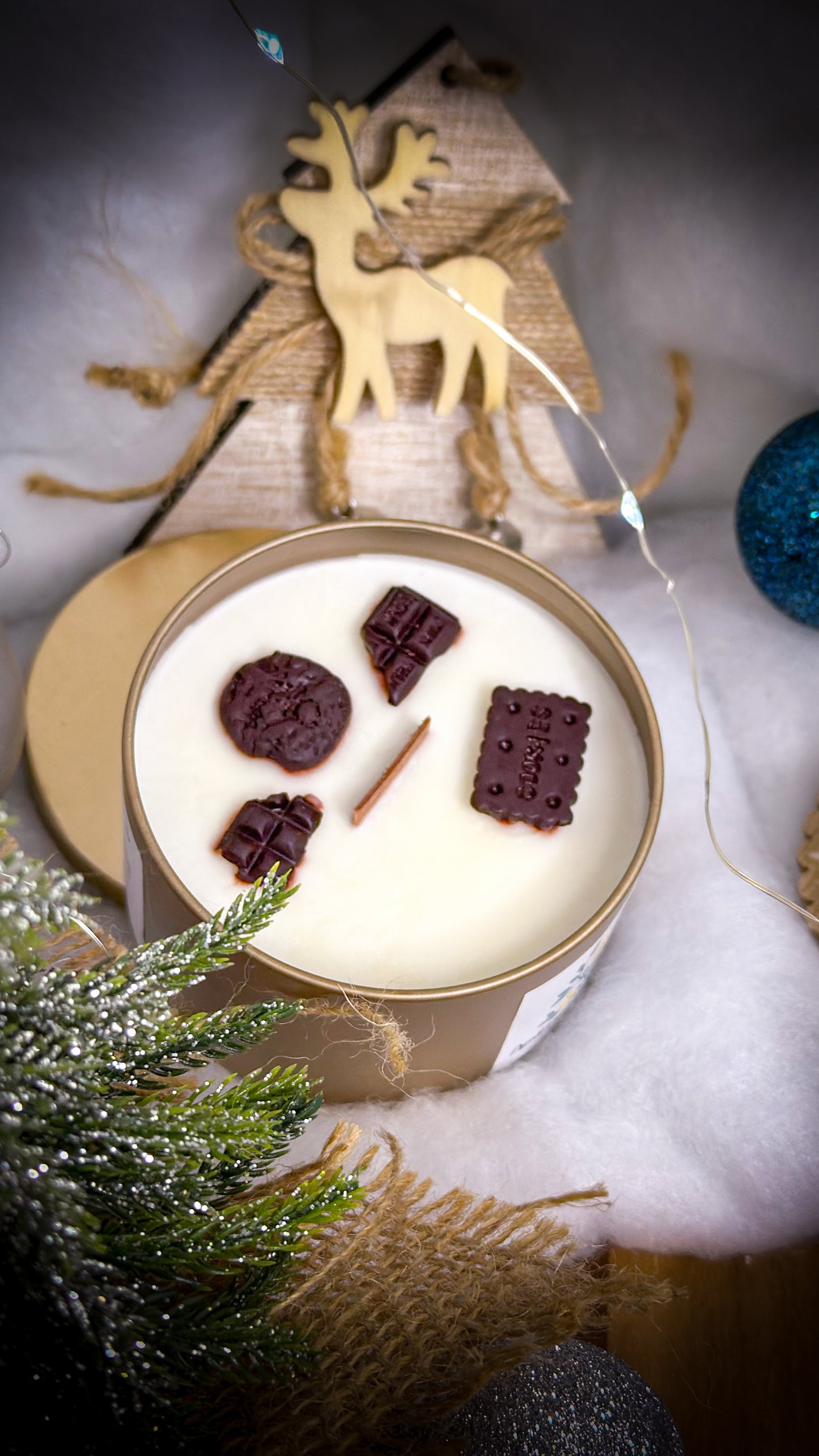 Bougies cookies chocolat